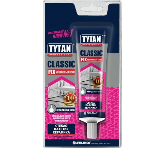 TYTAN CLASSIC FIX Montaj yopishqogi rangsiz, blister 100 ml